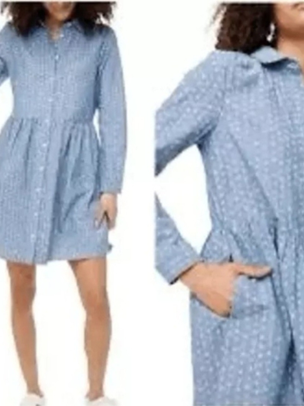 J. Crew Blue Shirt Dress
